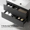 HOMCOM Waschbeckenunterschrank Hängender Unterschrank mit Produktbild-Vorschau 6