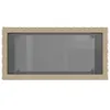 vidaXL Garten-Beistelltisch Glasplatte Beige 58x27,5x55 cm Produktbild-Vorschau 8