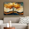 MuchoWow® - Leinwandbilder - Baum - Natur - Gold - Modern, Produktbild-Vorschau 5
