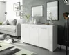 Dmora Credenza Amaculi 42x144x80h cm Bianco, Apertura Anteprima dell’immagine prodotto 2
