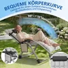 LZQ Gartenliege Klappbar bis 160 kg, Gepolsterter Produktbild-Vorschau 4
