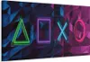 Italienischer Leinwand Leinwandbild - Facade of Symbols (1 Produktbild-Vorschau 1