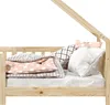 Hausbett CORA 90x200 cm, Natur - Kinderbett mit Produktbild-Vorschau 6