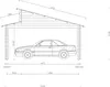 Fjordholz Holzgarage Modell Ibiza 44 B Produktbild-Vorschau 4