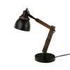 Schreibtischlampe Schwarz Natur verstellbar 52 cm Holz Produktbild-Vorschau 4