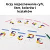 Drewniane kolorowe puzzle tangram dla dzieci – edukacyjna Podgląd zdjęcia produktu 4
