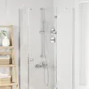 Ensemble de pomme de douche vidaXL, chrome, 150 cm, acier Voir les images du produit 2