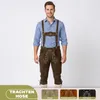 Trachtenlederhose Herren Kniebund Lederhose mit Produktbild-Vorschau 6