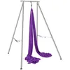 Aerial Yoga Hängematte mit Yogarahmen 12 x 2,6 m - Lila Produktbild-Vorschau 9