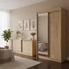 BEAUTYSOFA | Komoda MIRELA 120 cm, bílá, příborník se 2 Náhled obrázku produktu 6