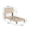 BEALIFE BF28 Lit rembourré 90x200 cm avec sommier à lattes Voir les images du produit 4