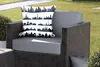 MuchoWow® Outdoor Kissen - Schwarz-Weiß-Illustration der Produktbild-Vorschau 5
