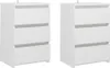 vidaXL Noční stolky 2 ks. Bílé 40x35x62,5 cm materiál na Náhled obrázku produktu 3