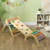 AIYAPLAY 5-in-1 klimrekset met glijbaan, houten Productafbeelding-voorbeeld 2