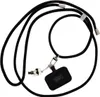 A black cord with a charm and a phone case attachment. Anteprima dell’immagine prodotto