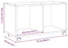 vidaXL Skříňka na kolečkách Sonoma dub 72x33x42,5 cm Náhled obrázku produktu 8