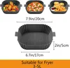 Silikon Backform für Heißluftfritteuse-Backpapier Für Produktbild-Vorschau 2