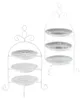 Boltze Etagere - 3-lagig - weis - Metall und Glas - 30 x 23 Produktbild-Vorschau 4