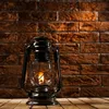 Schwarze Retro-PETROLEUMLAMPE, Metalllaterne, Windlicht mit Produktbild-Vorschau 10