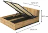 Manželská postel 160x200 CATAWBA s úložným prostorem - dub Náhled obrázku produktu 3