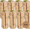 8x Schwedenfeuer 47 x 18 cm naturbelassenes Holz 120 min Brenndauer Outdoor 8 Stück Naturholz Garten Grillen Sommerparty Produktbild-Vorschau