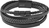 "Ryze" Akzent Armband aus Echtleder, gravurfähig, schwarz Produktbild-Vorschau 1