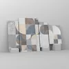 Bilder auf glas - 4 Teile - Geometrie Kunst Stein - Produktbild-Vorschau 4