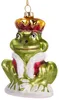 BRUBAKER Froschkönig - Handbemalte Weihnachtskugel aus Glas Produktbild-Vorschau 2