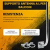 Extralink Supporto da balcone per antenna satellitare 250 × Anteprima dell’immagine prodotto 3