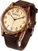 Alienwork Armbanduhr Herren Damen Braun Canvas-Armband Gelb Produktbild-Vorschau 2