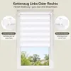 Doppelrollo 110x150cm Weiß Duo Rollo Klemmfix ohne Bohren Produktbild-Vorschau 5