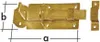 Dekorativer Torriegel verzinkt 14 x 5,5 cm Podgląd zdjęcia produktu 2