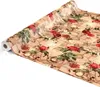 Tischdecke Wachstuch Blumen Braun Robust Wasserabweisend Produktbild-Vorschau 1