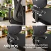 Ergonomiczne krzesło biurowe AREBOS | Regulowany zagłówek i Podgląd zdjęcia produktu 6
