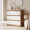 Commode moderne à 3 tiroirs | Meuble d'appoint blanc | Voir les images du produit 7