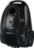 A black Hoover vacuum cleaner shown from a front-diagonal angle against a white background. Náhled obrázku produktu
