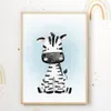 Safari Tiere 3er Set Bilder Zebra Elefant Giraffe Produktbild-Vorschau 3
