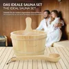 LuxeBath Saunazubehör-Set aus massivem Kiefernholz, 2-tlg Produktbild-Vorschau 4