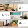 Sonnenschirmständer aus Beton Schirmständer Halbrund Produktbild-Vorschau 6