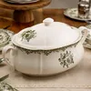 Terrina LOURRY zielona 3 l, porcelanowa, z pokrywką i Podgląd zdjęcia produktu 2
