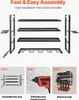 SucceBuy Rangement d'outils mural, étagère à 4 niveaux avec Voir les images du produit 6