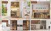 Credenza da cucina Sweiko da 183 cm, buffet, luci Anteprima dell’immagine prodotto 7