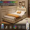 Letto imbottito INONEFT, 90x200 cm, con illuminazione LED e Anteprima dell’immagine prodotto 3