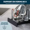 Couvercle universel et support pour poêles , compatible Voir les images du produit 6