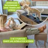Outentin Hundetreppe Klappbar 36 cm – Weiche, Rutschfeste Produktbild-Vorschau 3