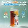 XINZI Verres à cocktail 6x500ml avec couvercle & paille, Voir les images du produit 4