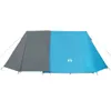 vidaXL Tente de camping 3 personnes bleue imperméable Voir les images du produit 5