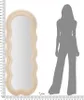 Lustro ścienne lub stojące aksamitny wzór fali 60x160cm Podgląd zdjęcia produktu 9