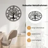 COSTWAY Grande horloge murale en métal, 68 cm Horloge Voir les images du produit 4