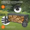 Regál na drevo na krb ML-Design, vnútorné/vonkajšie Náhľad obrázku produktu 3